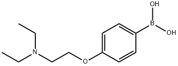 4-(2-(二乙胺基)乙氧基)苯基硼酸 结构式