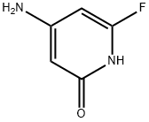 4-氨基-6-氟-2(1H)吡啶酮 结构式