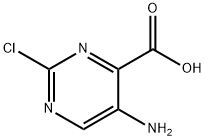 5-AMINO-2-CHLOROPYRIMIDINE-4-CARBOXYLIC ACID 结构式