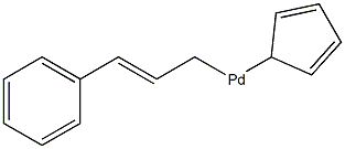 (2,4-环戊二烯-1-基)(苯基-2-丙烯基)-钯 结构式