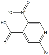 2-Bromo-5-nitroisonicotinicacid 结构式