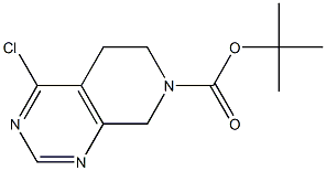 tert-butyl 4-chloro-5,6-dihydropyrido[3,4-d]pyriMidine-7(8H)-carboxylate 结构式