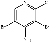 4-PyridinaMine, 3,5-dibroMo-2-chloro 结构式