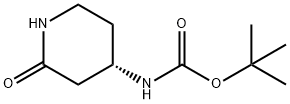 (2-氧代哌啶-4-基)氨基甲酸叔丁酯 结构式