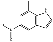 7-甲基-5-硝基-1H-吲哚 结构式