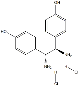 (1R,2R)-(-)-1,2-二(4-羟基苯基)乙二胺二盐酸盐 结构式