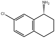 (R)-7-氯-1,2,3,4-四氢萘-1-胺 结构式