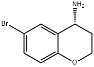 (R)-6-溴苯并二氢吡喃-4-胺 结构式