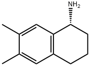(1R)-6,7-DIMETHYL-1,2,3,4-TETRAHYDRONAPHTHALEN-1-AMINE 结构式