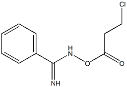 N-((3-Chloropropanoyl)oxy)benziMidaMide 结构式