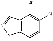 4-溴-5-氯-1H-吲唑 结构式