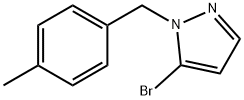 5-溴-1-(4-甲苄基)-1H-吡唑 结构式