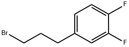 3,4-二氟苯丙基溴 结构式