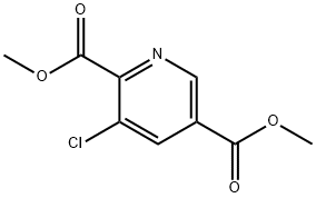 3-氯吡啶-2,5-二羧酸二甲酯 结构式