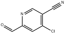 4-氯-6-甲酰基烟碱腈 结构式