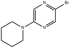 2-溴-5-(哌啶-1-基)吡嗪 结构式