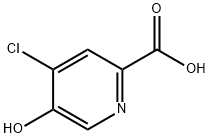 4-Chloro-5-hydroxy-pyridine-2-carboxylic acid 结构式