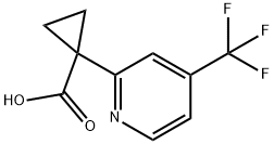 1-(4-(TRIFLUOROMETHYL)PYRIDIN-2-YL)CYCLOPROPANECARBOXYLIC ACID 结构式