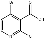 4-溴-2-氯吡啶-3-羧酸 结构式