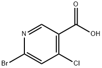 4-氯-6-溴烟酸 结构式