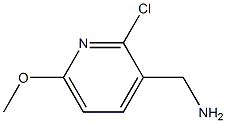 (2-氯-6-甲氧基吡啶-3-基)甲胺 结构式