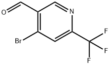 4-溴-6-三氟甲基烟醛 结构式