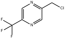 2-(氯甲基)-5-(三氟甲基)吡嗪 结构式