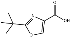 2-(叔丁基)恶唑-4-羧酸 结构式