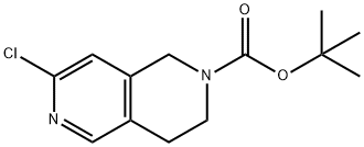 2-BOC-7-氯-1,2,3,4-四氢-2,6-萘啶 结构式