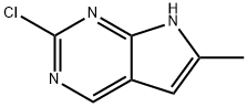 2-氯-6-甲基-7H-吡咯并[2,3-D]嘧啶 结构式