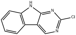 2-Chloro-9H-pyriMido[4,5-b]indole 结构式