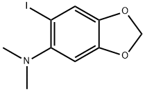 6 - 碘-N,N-二甲基苯并[D] [1,3]二氧杂环戊烯-5 - 胺 结构式