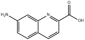 7-氨基喹啉-2-羧酸 结构式