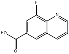 8-氟喹啉-6-羧酸 结构式