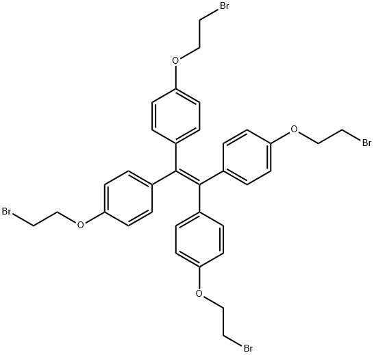 四[4-(溴乙氧基)苯基]乙烯 结构式