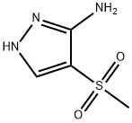 4-(甲基磺酰基)-1H-吡唑-3-胺 结构式