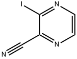 3-碘吡嗪-2-甲腈 结构式