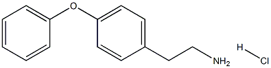 2-(4 -苯氧苯基)乙胺盐酸盐 结构式