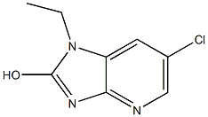 6-氯-1-乙基-1,3-二氢-2H-咪唑并[4,5-B]吡啶-2-酮 结构式