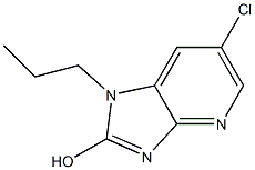 6-氯-1,3-二氢-1-丙基-2H-咪唑并[4,5-B]吡啶-2-酮 结构式