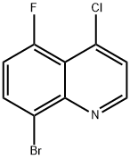 8-溴-4-氯-5-氟喹啉 结构式