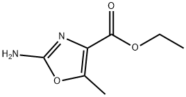 2-氨基-5-甲基恶唑-4-甲酸乙酯 结构式