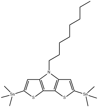 4-辛基-2,6-双(三甲基锡)-4H-二噻吩并[3,2-B:2,3-D]吡咯 结构式