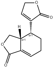 反式-4-(2,5-二氢-2-氧代-3-呋喃基)-3A,4,5,6-四氢-1(3H)-异苯并呋喃酮 结构式