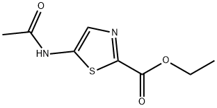 5-乙酰氨基噻唑-2-甲酸乙酯 结构式