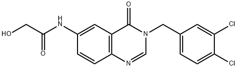 3-(3,4-dichlorobenzyl)-4-oxo-3,4-dihydroquinazolin-6-ylcarbaMic acid 结构式