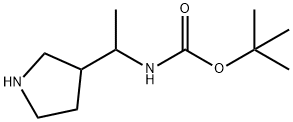 3-(1-(BOC-氨基)乙基)-吡咯烷 结构式