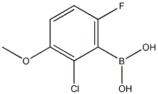 2-Chloro-6-fluoro-3-Methoxyphenylboronic acid 结构式