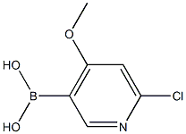 6-Chloro-4-Methoxypyridine-3-boronic acid 结构式