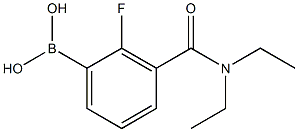 (3-(DiethylcarbaMoyl)-2-fluorophenyl)boronic acid 结构式